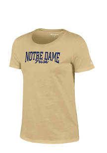 Notre Dame Fighting Irish Juniors Gold University Short Sleeve Crew T-Shirt
