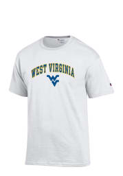 Champion West Virginia Mountaineers White Arch Mascot Short Sleeve T Shirt