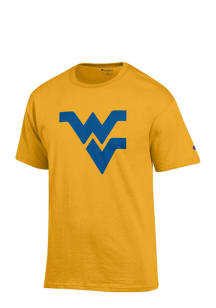 Champion West Virginia Mountaineers Gold Big Logo Short Sleeve T Shirt