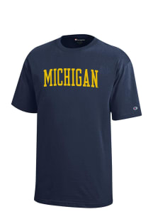 Michigan Wolverines Youth Navy Blue Rally Loud Short Sleeve T-Shirt