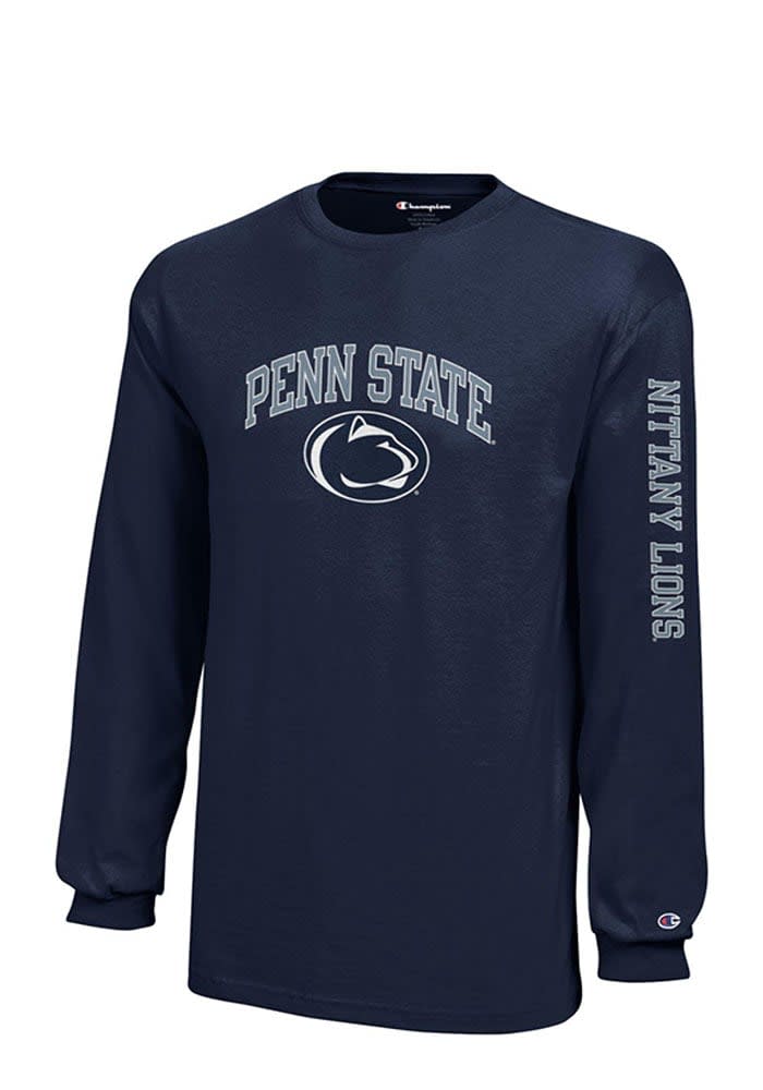 Champion Penn State Nittany Lions Youth NAVY Jersey Long Sleeve Tee