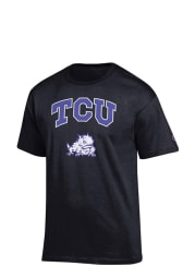 TCU Horned Frogs Black Arch Mascot Short Sleeve T Shirt