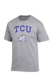 TCU Horned Frogs Grey Arch Mascot Short Sleeve T Shirt