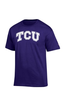TCU Horned Frogs Purple Big Logo Short Sleeve T Shirt