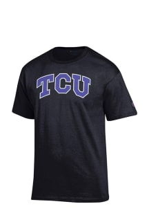Champion TCU Horned Frogs Black Big Logo Short Sleeve T Shirt