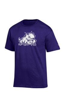 TCU Horned Frogs Purple Big Logo Short Sleeve T Shirt