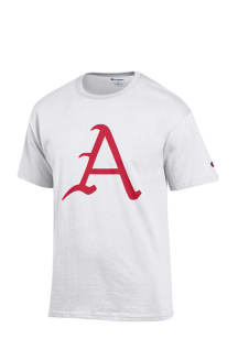 Arkansas Razorbacks White Big Logo Short Sleeve T Shirt