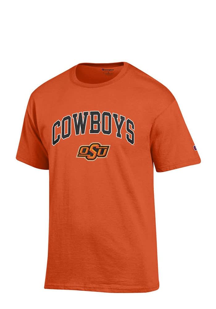 Champion Oklahoma State Cowboys Orange Arch Mascot Short Sleeve T Shirt