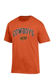 Oklahoma State Cowboys Orange Arch Mascot Short Sleeve T Shirt