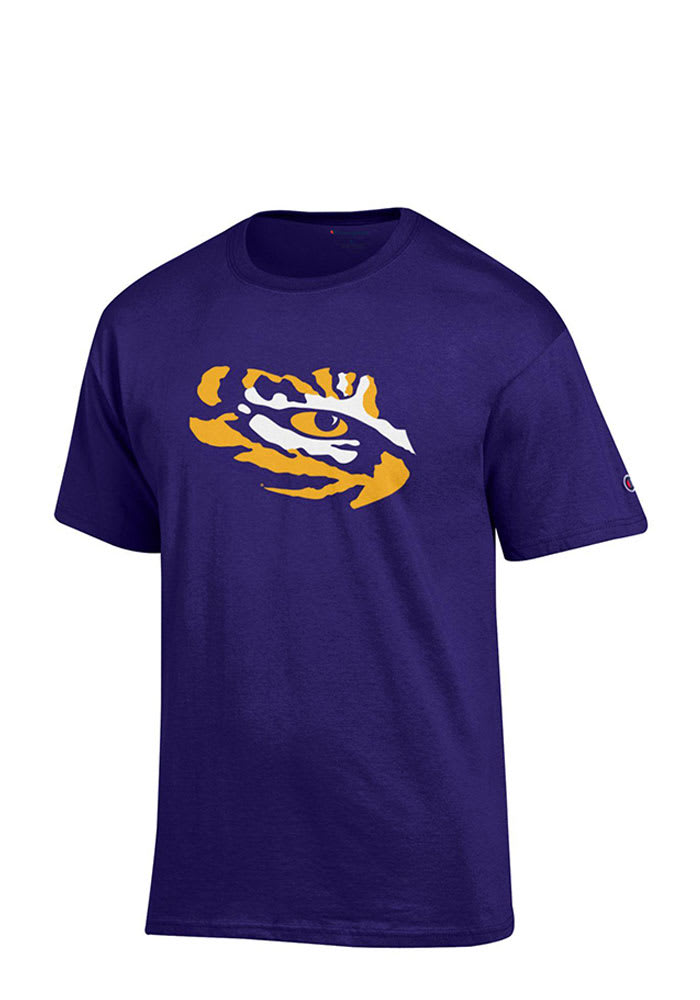 LSU Tigers Purple Big Logo Short Sleeve T Shirt