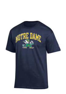 Champion Notre Dame Fighting Irish Navy Blue Arch Mascot Short Sleeve T Shirt