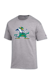 Champion Notre Dame Fighting Irish Grey Big Logo Short Sleeve T Shirt