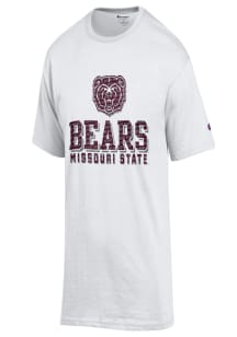 Missouri State Bears White Fine Print Short Sleeve T Shirt