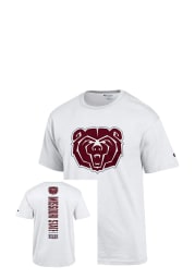 Missouri State Bears White Down Back Short Sleeve T Shirt