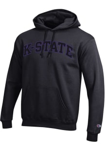 Champion K-State Wildcats Mens Black Arch Long Sleeve Hoodie