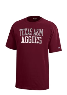 Texas A&amp;M Aggies Youth Maroon Rally Loud Short Sleeve T-Shirt
