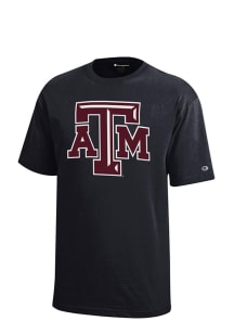 Texas A&amp;M Aggies Youth Black Logo Short Sleeve T-Shirt