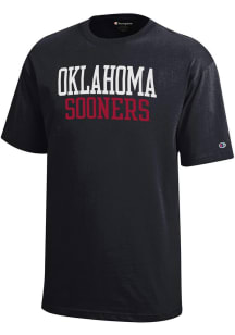 Oklahoma Sooners Youth Black Rally Loud Short Sleeve T-Shirt