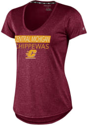 Central Michigan Chippewas Womens Maroon Epic T-Shirt