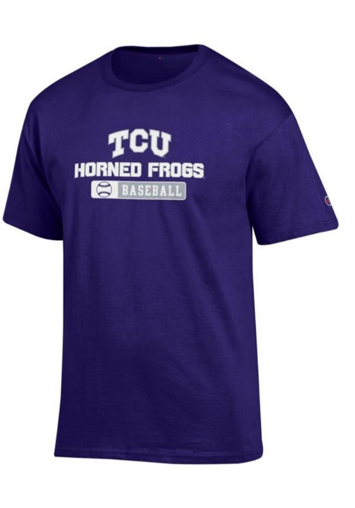 Champion Horned Frogs Baseball Short Sleeve T Shirt