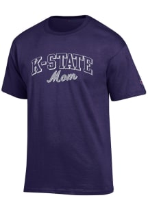 Champion K-State Wildcats Womens Purple Mom Short Sleeve T-Shirt