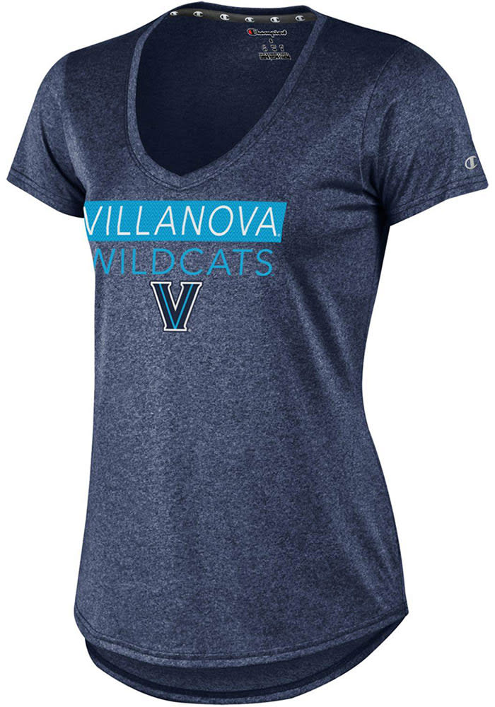 Champion Villanova Wildcats Womens Navy Blue Epic T-Shirt