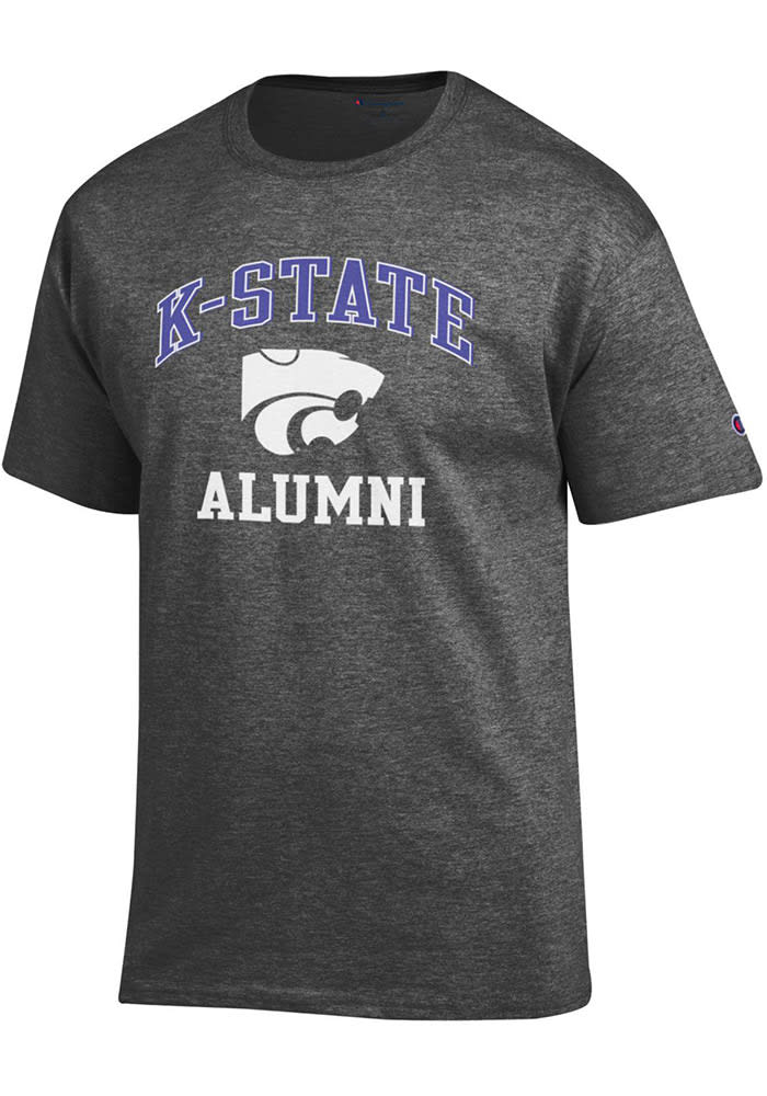 Champion K-State Wildcats Charcoal Alumni Short Sleeve T Shirt