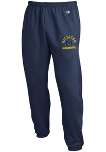 Mens Michigan Wolverines Navy Blue Champion Logo Sweatpants