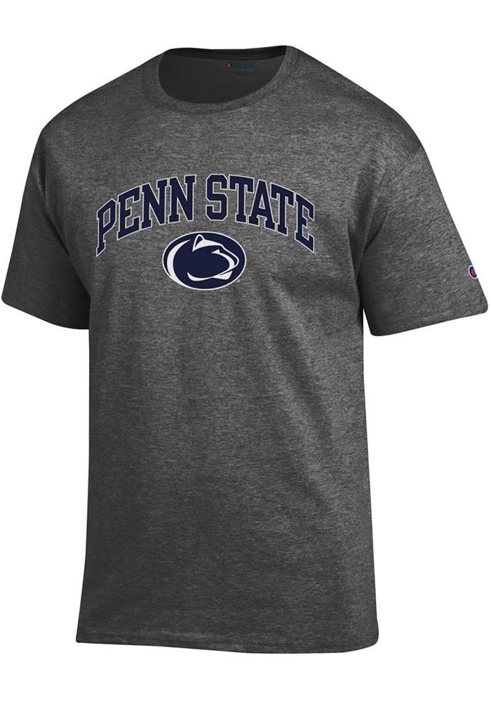 Champion Penn State Nittany Lions Charcoal Arch Mascot Short Sleeve T Shirt