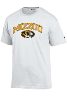 Champion Missouri Tigers White Arch Mascot Short Sleeve T Shirt