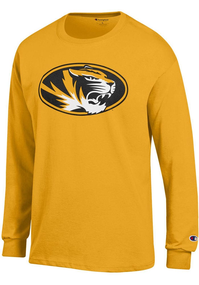 Champion Missouri Tigers Gold Primary Logo Long Sleeve T Shirt