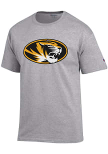 Champion Missouri Tigers Grey Primary Logo Short Sleeve T Shirt