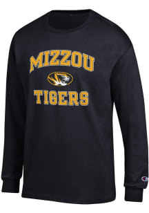 Champion Missouri Tigers Black #1 Design Long Sleeve T Shirt