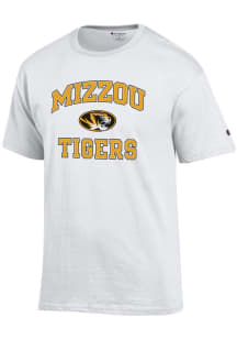 Champion Missouri Tigers White #1 Design Short Sleeve T Shirt