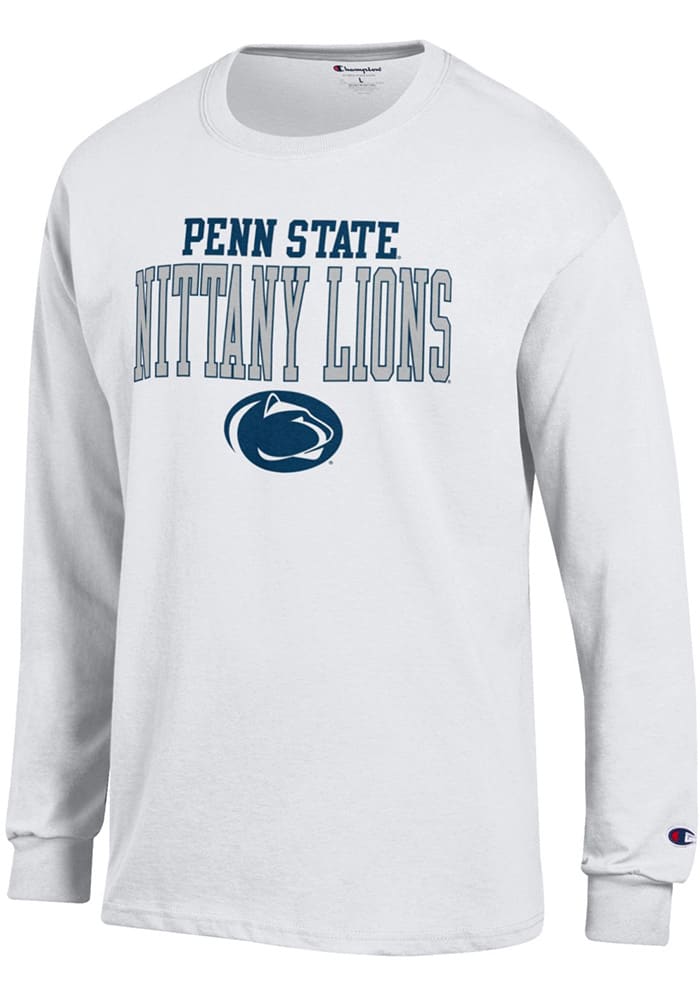 Champion Penn State Nittany Lions White Nittany Long Sleeve T Shirt