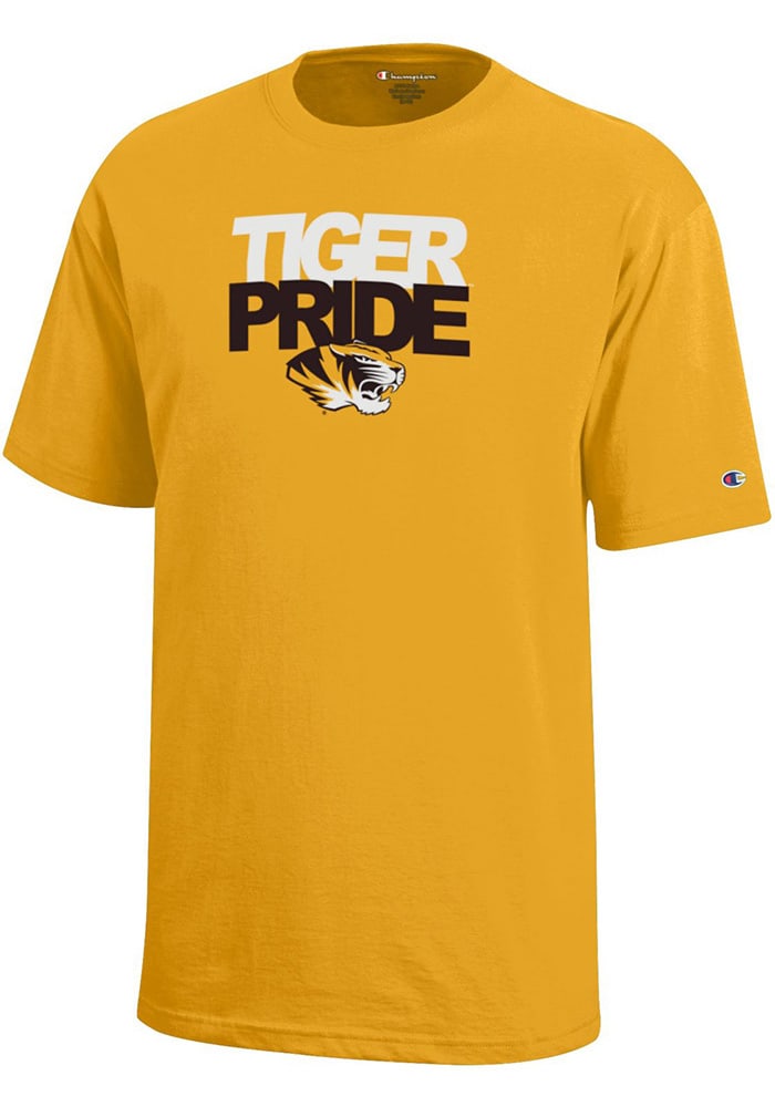Missouri Tigers Youth Gold Pride Short Sleeve T-Shirt