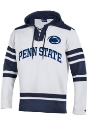 Champion Penn State Nittany Lions Mens White Heritage Hockey Hood Long Sleeve Hoodie