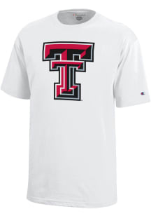 Texas Tech Red Raiders Youth White Logo Short Sleeve T-Shirt