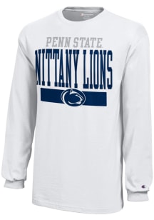 Penn State Nittany Lions Youth White Loud Long Sleeve T-Shirt