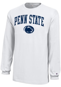 Penn State Nittany Lions Youth White Arch Lion Long Sleeve T-Shirt