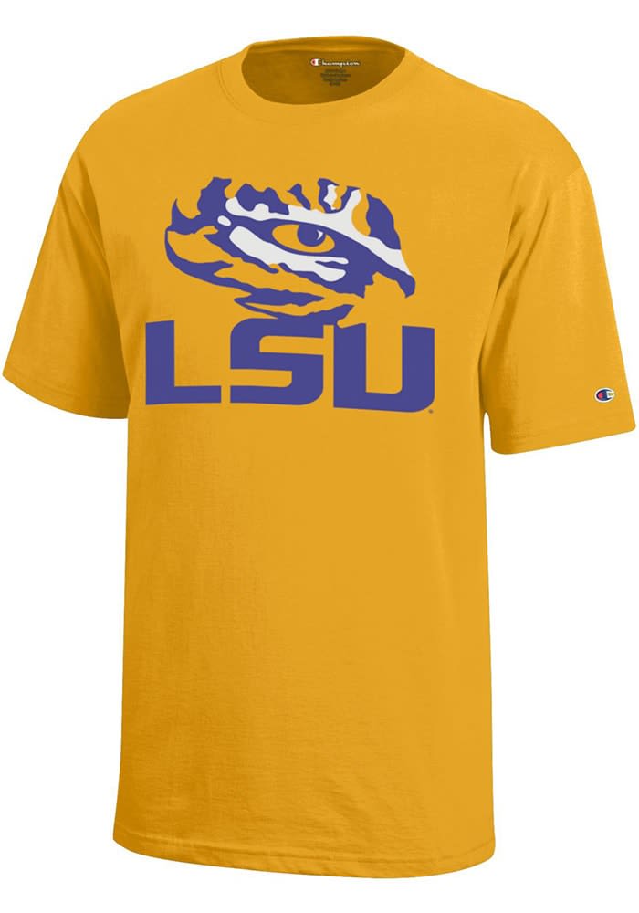 LSU Tigers Youth Gold Eye Logo Short Sleeve Tee