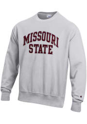 Champion Missouri State Bears Mens Grey Reverse Weave Long Sleeve Crew Sweatshirt