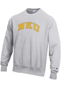 Champion Northern Kentucky Norse Mens Grey Reverse Weave Long Sleeve Crew Sweatshirt
