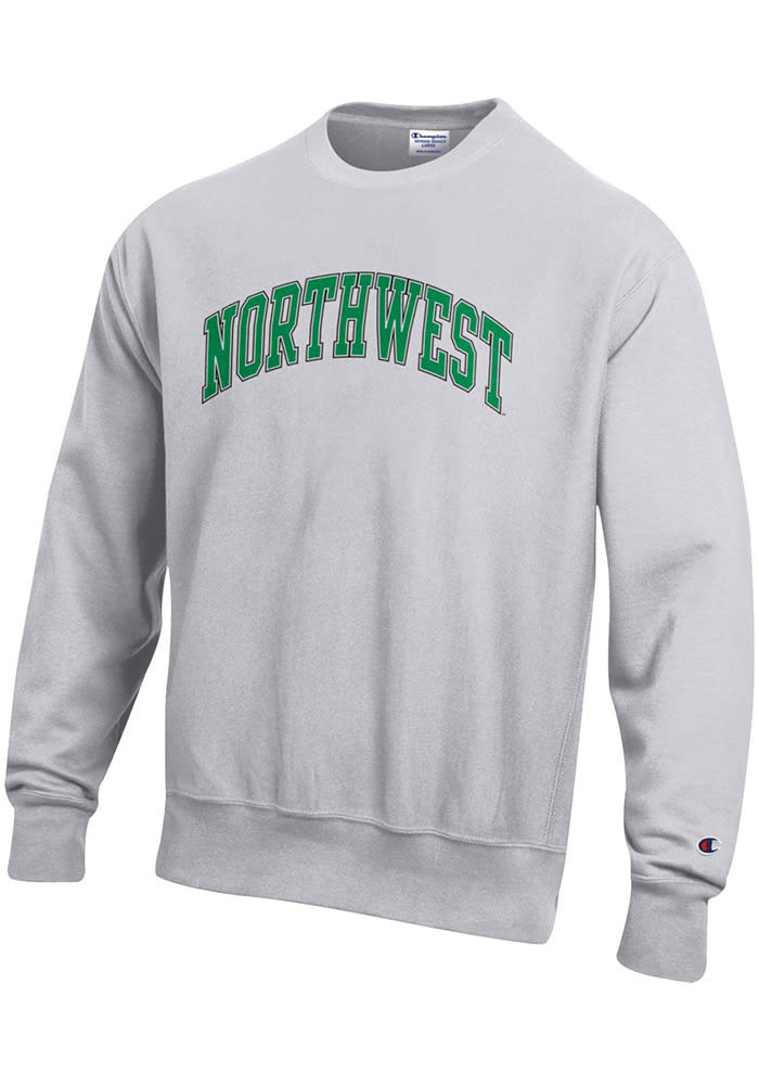 Champion Northwest Missouri State Bearcats Mens Grey Reverse Weave Long Sleeve Crew Sweatshirt