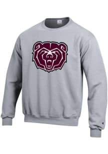 Champion Missouri State Bears Mens Grey Big Logo Long Sleeve Crew Sweatshirt