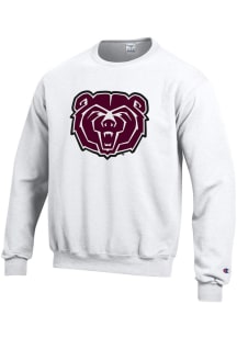 Champion Missouri State Bears Mens White Big Logo Long Sleeve Crew Sweatshirt