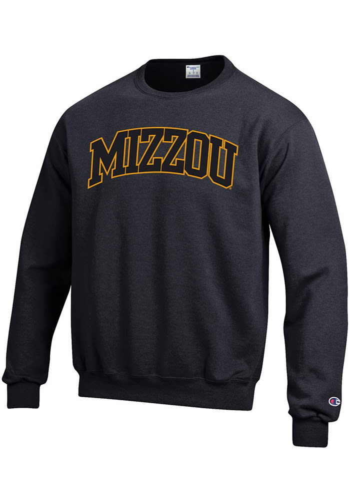 Champion Missouri Tigers Mens Black Arch Long Sleeve Crew Sweatshirt