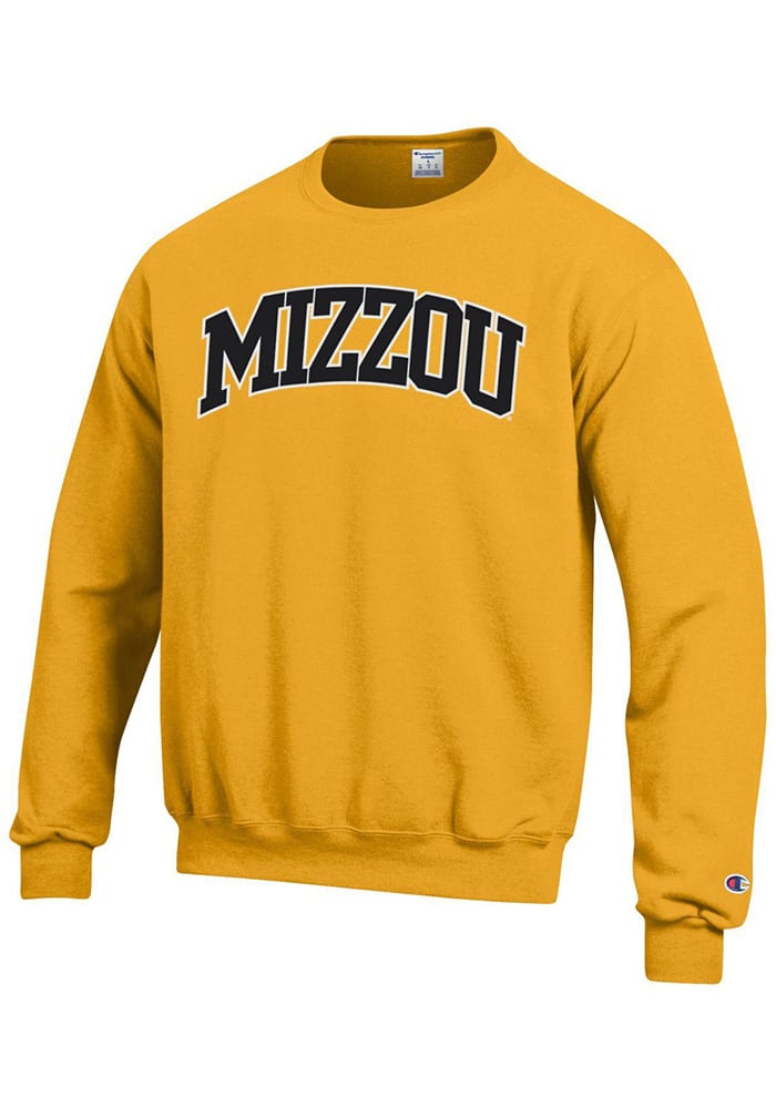 Champion Missouri Tigers Mens Gold Arch Long Sleeve Crew Sweatshirt