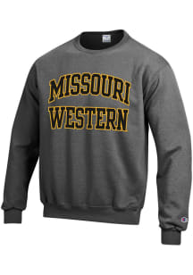 Champion Missouri Western Griffons Mens Charcoal Arch Long Sleeve Crew Sweatshirt
