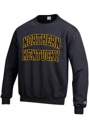 Champion Northern Kentucky Norse Mens Black Arch Long Sleeve Crew Sweatshirt